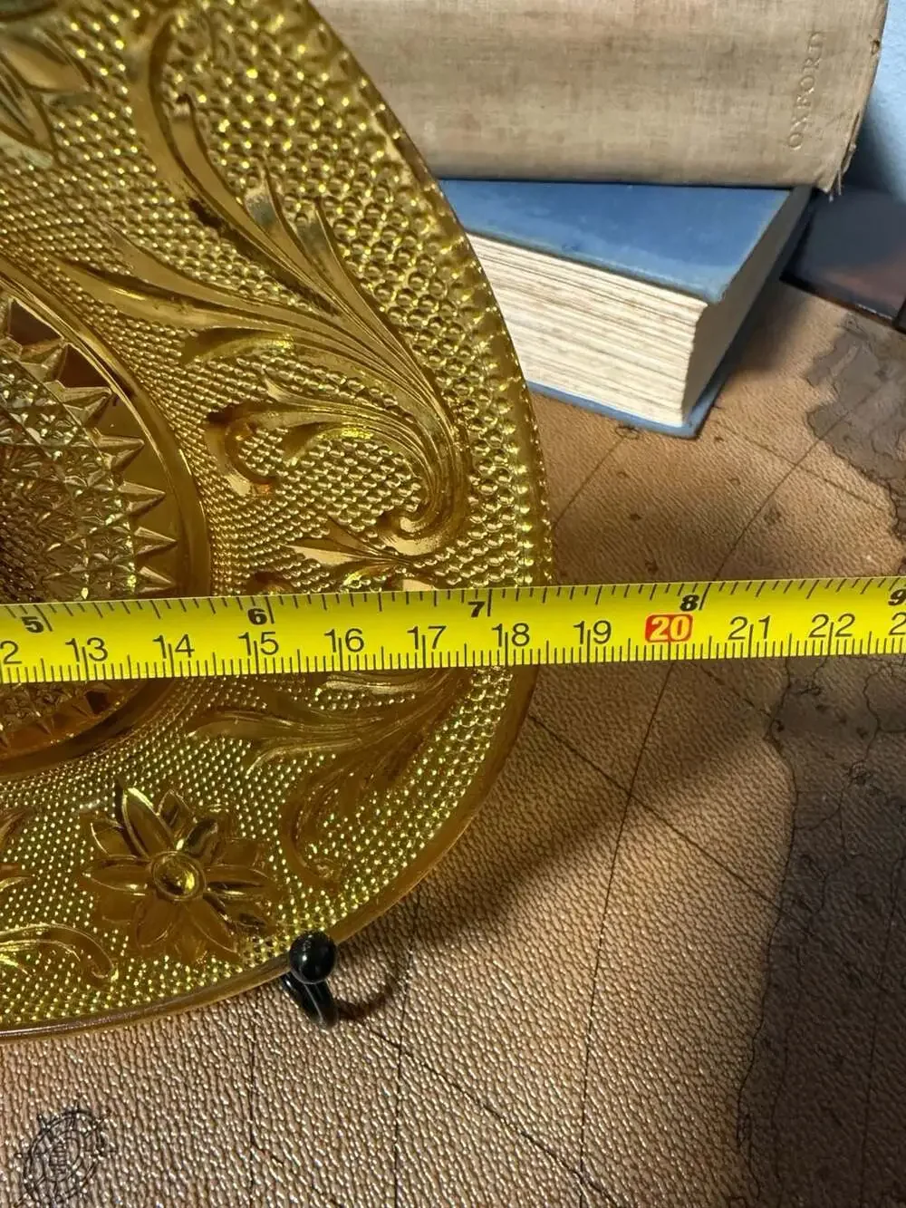 Indiana Glass Tiara Sandwich Plate Size 7.25 Amber Glass